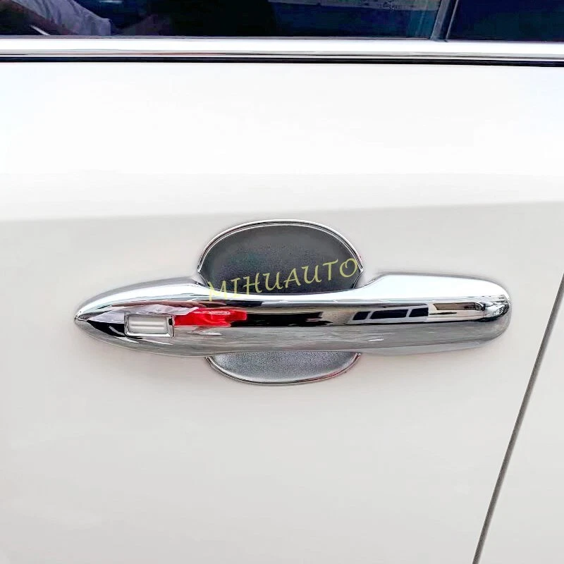 Para 2022-2024 Toyota Corolla tampa de maçaneta de porta de carro cromada cruzada + guarnições de copo tigela - Imagem 2 de 4