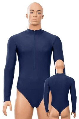 Herren Stringbody FRV lange Ärmel matt marine Sportbody stretch elastisch Sport - Bild 1 von 4