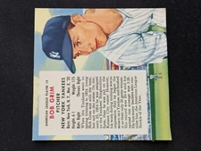 1955 Red Man All-Star Baseball Card # 5A Bob Grim - New York Yankees (VG/EX)