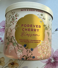 Bath & Body Works 3-Wick Candle - Forever Cherry Blossom White Lid