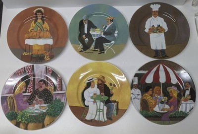 Set Of 6 Guy Buffet Collection French Aux Fleurs Salad Plates 7.5''
