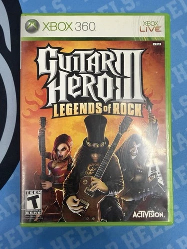 Guitar Hero III Legends of Rock Xbox 360 Case and Manual Only - NO DISC
