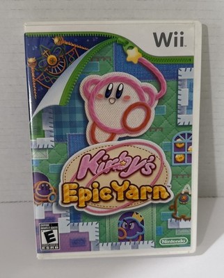 Kirby's Epic Yarn (Nintendo Wii, 2010) CIB Complete with Manual