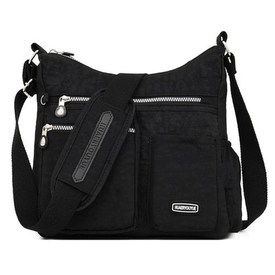 Estwell Damen Umhängetasche mehrere Taschen Schulter Handtasche M, schwarz 