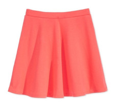 Epic Threads Girls Solid Ponte Skater Skirt in Sunset Coral Size Medium