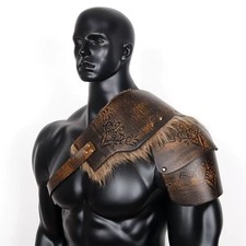 Middle Ages Shoulder Pads Armor Pauldron Adjustable Strap Halloween Cosplay Prop