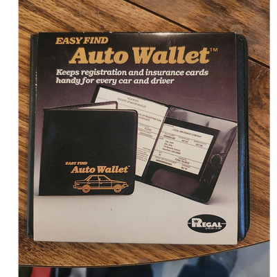 Regal Jewelry Inc. Easy Find Auto Wallet Black ID & Badge Holder