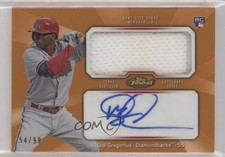 2013 Finest Jumbo Relic Rookie Refractor Orange 54/99 Didi Gregorius Auto 1u6