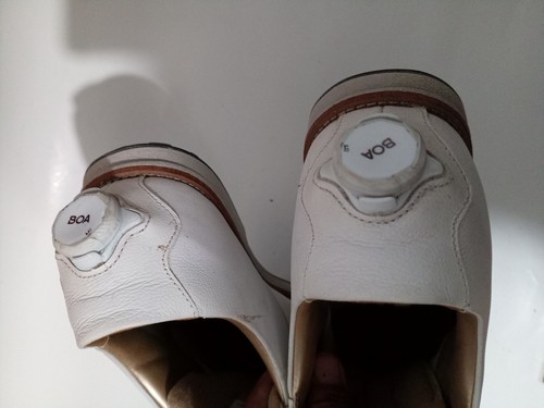 Scarpe da golf Footjoy Dryjoys Premiere da donna taglia US 12 M bianche con lacci BOA 99022 - Foto 23 di 24