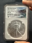 2021 AMERICAN SILVER EAGLE TYPE 2 NGC MS70 7K US STATE SERIES ALASKA