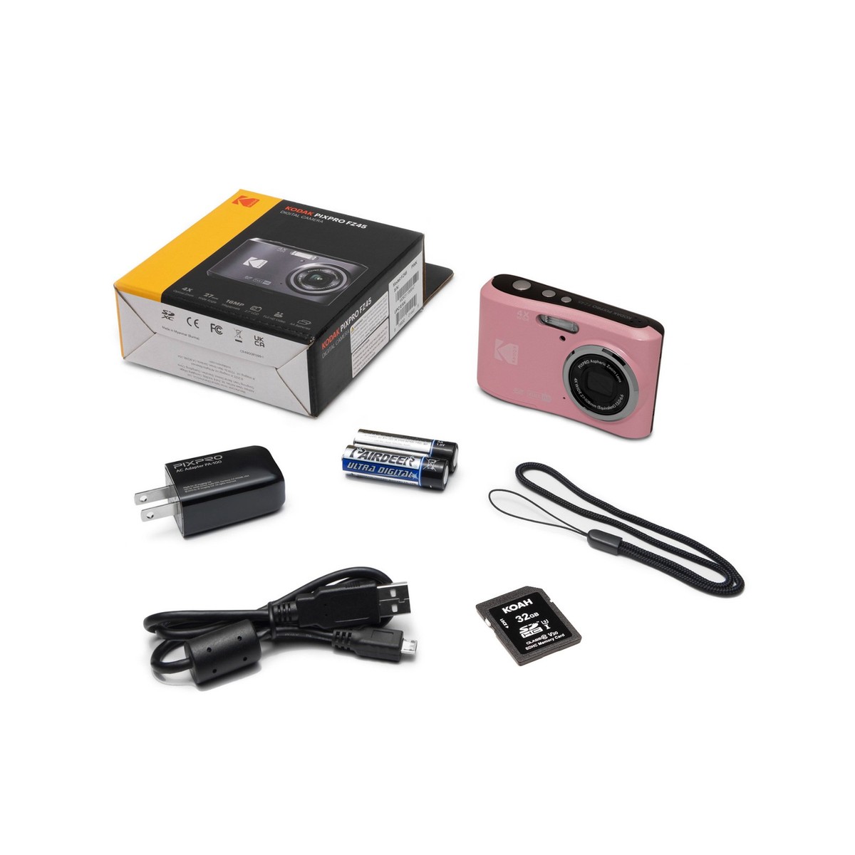 Kodak PixPro FZ45 Friendly Zoom Digital Camera (Pastel Pink