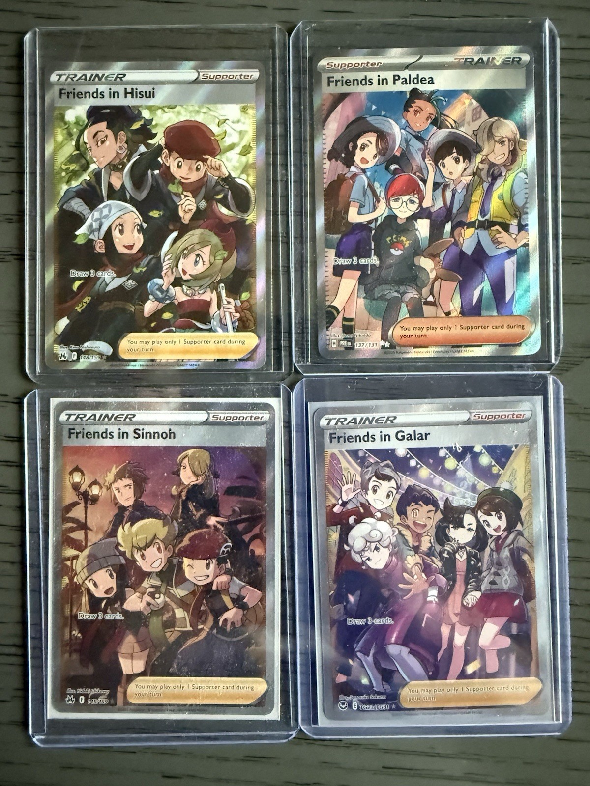 Pokemon Friends Galar TG23/TG30, Sinnoh 149/159, Hisui 148/159, Paldea 137/131