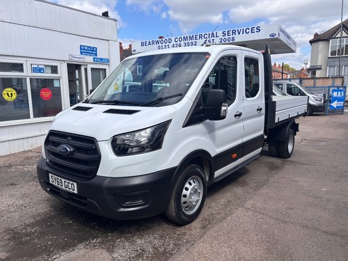 2019 69 FORD TRANSIT CREW CAB TIPPER 2.0 TDCI WHITE LWB 29K - Picture 7 of 20