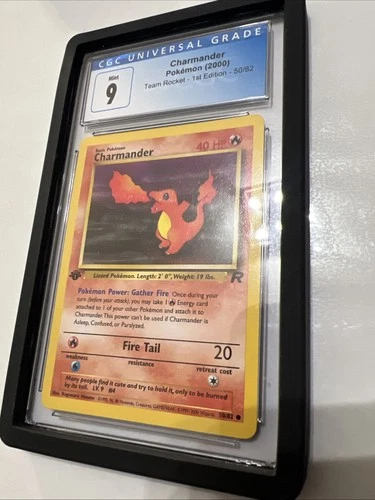 2000 Team Rocket 1st Edition Charmander #50 CGC 9