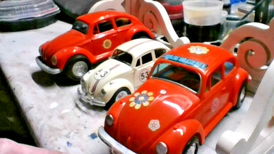 3 beetles Aoshin vw beetle-Battery  ALL WORK!!