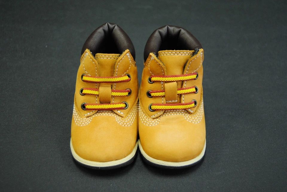 НОВЫЙ МЛАДЕНЦА TIMBERLAND TB032867231 КРОВАТКИ ЗАГРУЗКИ 6» НА ШНУРОВКЕ ЗАГРУЗКИ ПШЕНИЦЫ НУБУК - Изображение 2 из 4