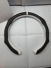 Steering Wheel Cover - Carbon Fiber - Pu Leather - Black - New