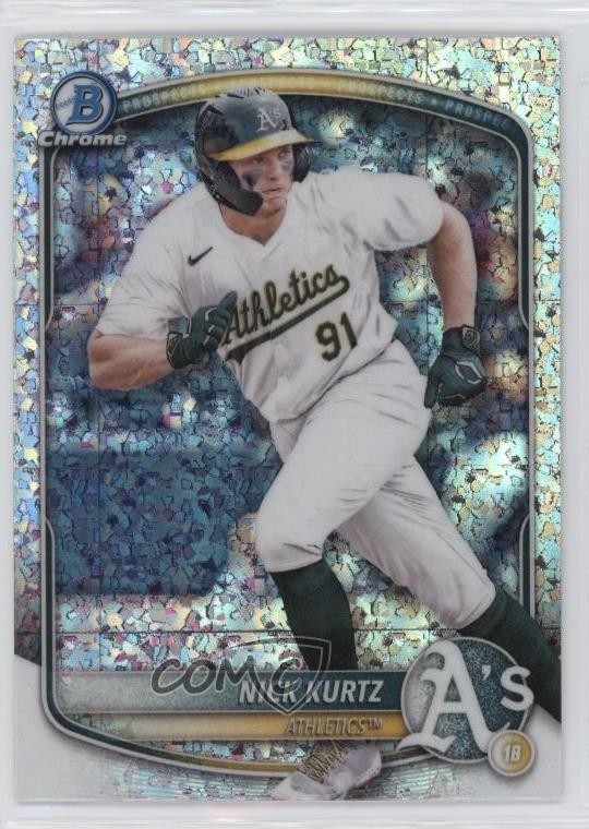 2025 Bowman Chrome Prospects Mini-Diamond Refractor Nick Kurtz Rookie RC j6a