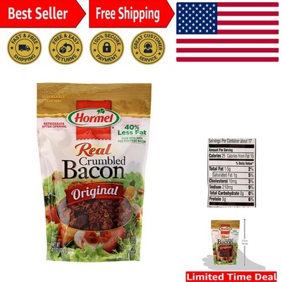 Convenient 4.3 Oz Resealable Bacon Crumble Topping - Less Fat, More Flavor