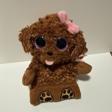 Ty Peek-A-Boo Phone Holder with Screen Cleaner Bottom Zelda curly dog 5" 13cm