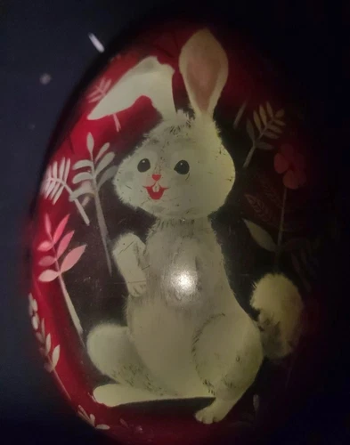 Mattel Inc METAL Easter Egg Musical  Child's Toy VINTAGE 1960's Works!