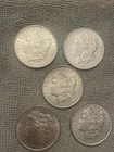 Morgan Silver Dollars- lot of 5 coins