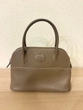 Hermes Bolide 27 Macaron Epson Etoupe Used Handbag, Leather, Stylish