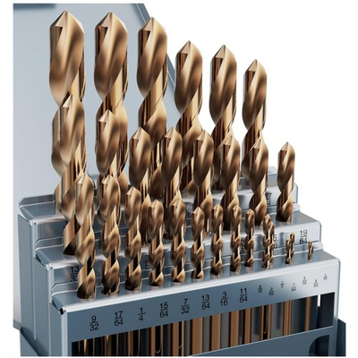#ad 29Pc HSS Drill Bits for Steel amp; Stainless 1 16quot; 1 2quot; $127.99