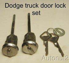 Dodge Truck Door Lock Set 1955 1956 1957 1958 1959 1960 Original New With Keys