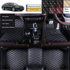 Luxury Tailored Custom Fit PU Leather Car Mat Audi A3 A5 S5 A6 A8 TT Q5 UK stock