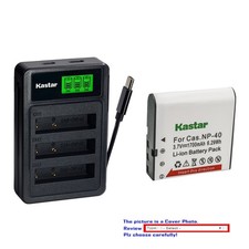 Kastar CNP-40 Battery Triple Charger for Casio EX-Z100 Z200 Z300 Z1000 Z1080