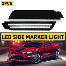 White Led Smoke Rear Side Marker Light Fits Chevrolet 2010-2015 Car Camaro Parts