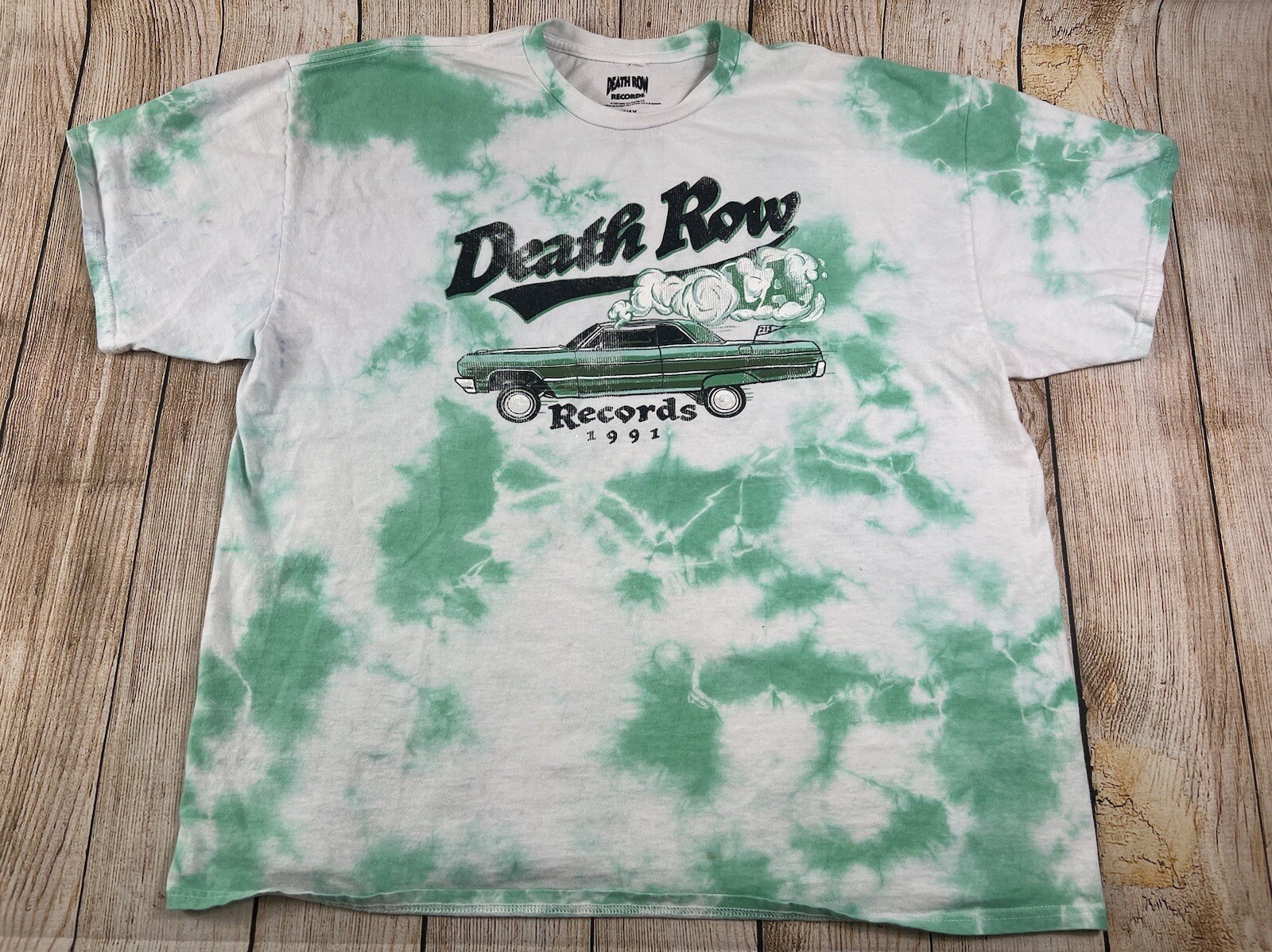 FILA Maglietta Death Row Records Musica 2022 Tie Dye Verde Bianco