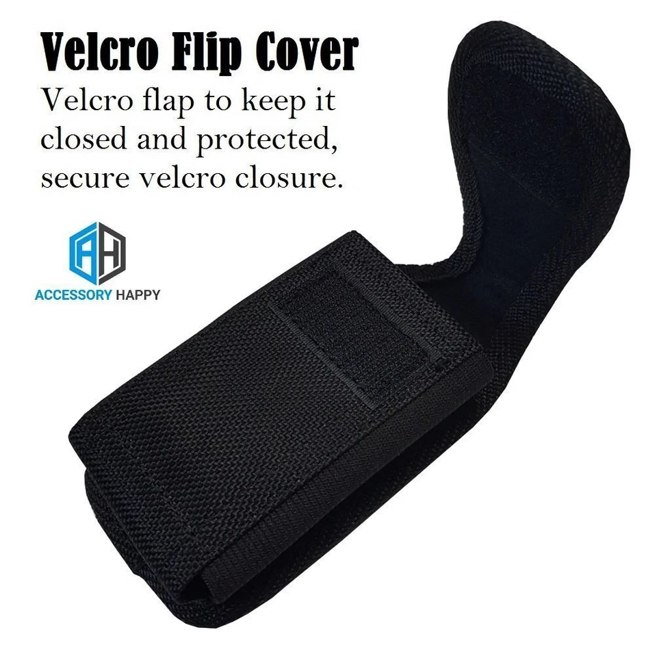Large Black Vertical Flip Phone Case DURA XV, Insulin Pump Belt Pouch Holster - Image 4 of 4