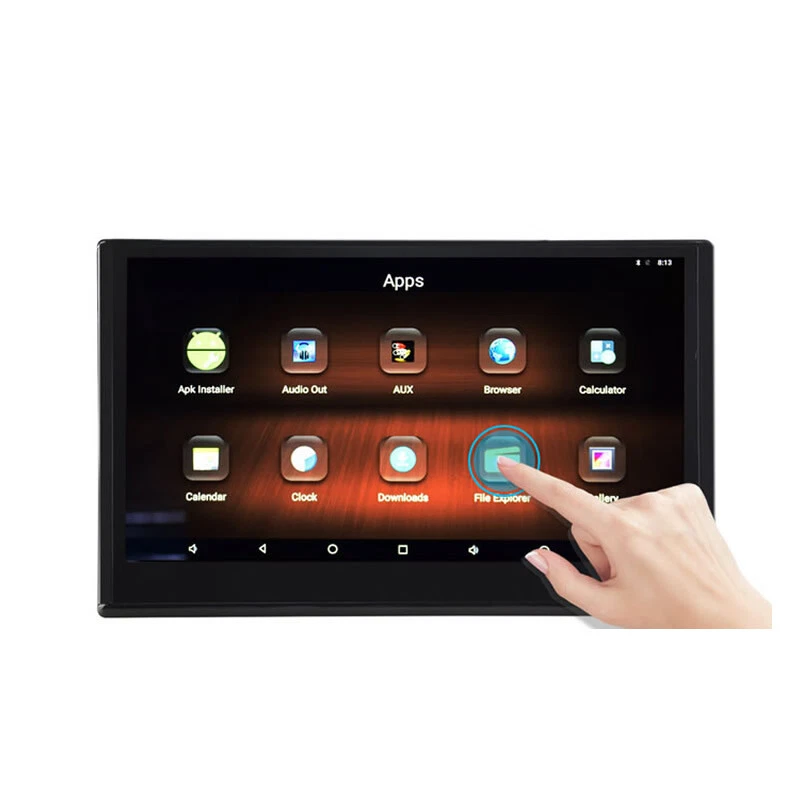 2X13.3" Android Car Headrest Monitor Screen 1080P WIFI Bluetooth HDMI USB FM MP5 - Image 2 of 4