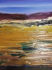 Mila Kazav-"Sky Of Hope" ORIGINAL Acrylic/Canvas/Hand Signed/COA 