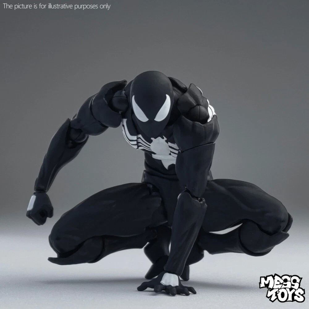 MESS TOYS Black Suit Neighbor Spider-Man Symbiote 1/12 Action Figure US STOCK image 10