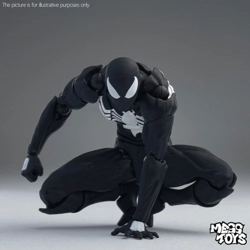 MESS TOYS Black Suit Neighbor Spider-Man Symbiote 1/12 Action Figure US STOCK image 10