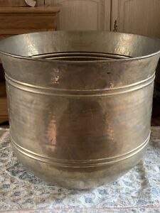 Huge Copper Planter Pot  Cauldron 22  Inch  Diameter  Height 