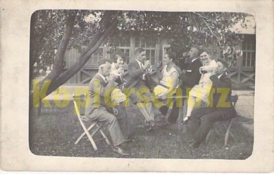 Location Unknown, Postcard Family Women Men in Front of House Private Photo Circa 1928