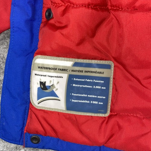 Columbia XCO Boys 4/6 Winter Coat Hooded Red Blue Jacket Zip Front Waterproof - Picture 4 of 9