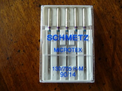 MICROTEX  1 package of 5 Size #90/14 Schmetz Sewing Mach Needles NEW