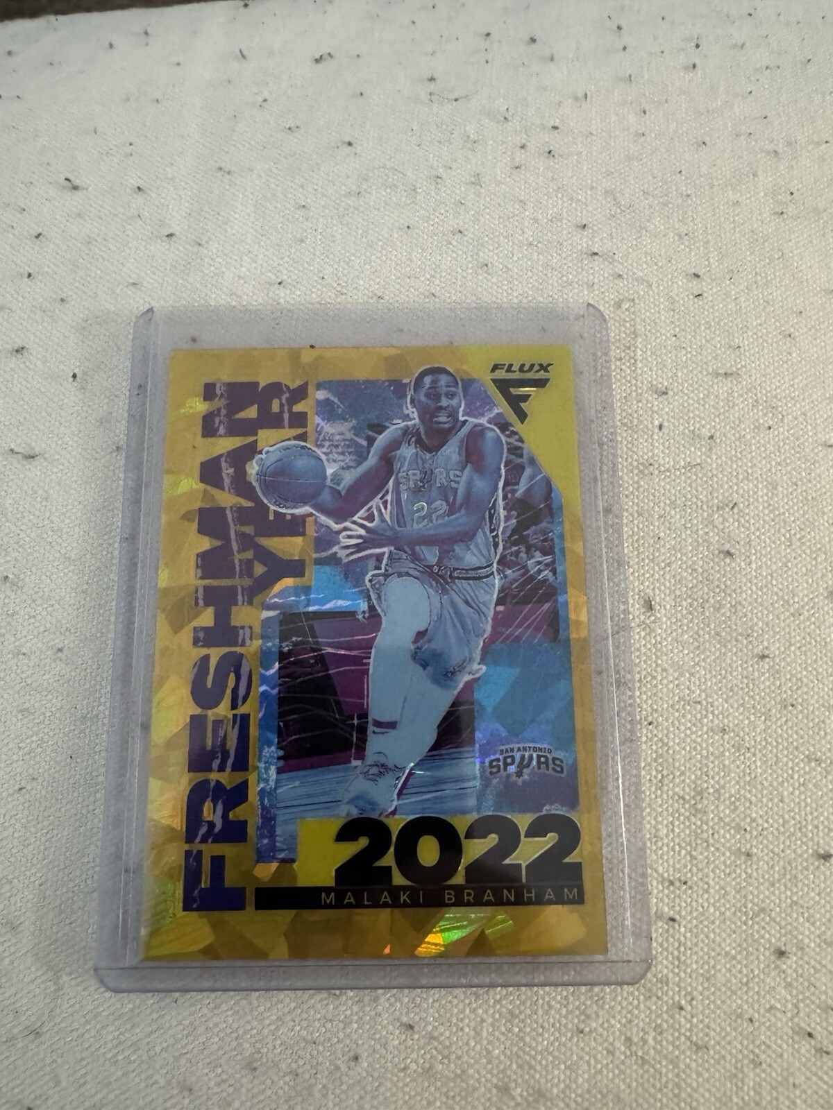 2022-23 Panini Flux - Rookies Gold Prizm #219 Malaki Branham /10 (RC)