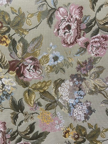 Jacquard Fabric Floral, 54" Wide, for Upholstery Window, Crafts, Sold by Yard - Picture 4 of 7