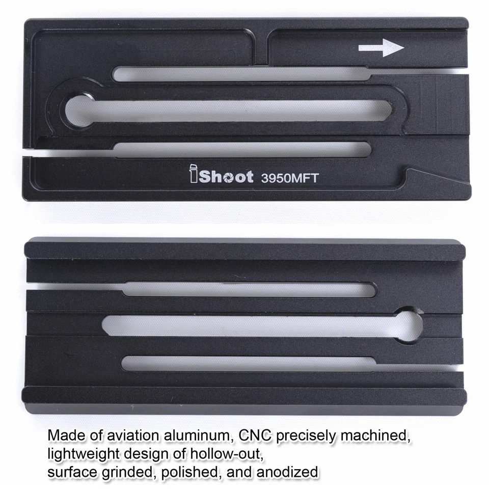 Adaptador para placa de liberación rápida Arca-Swiss Fit Manfrotto Gitzo abrazadera de cabeza de trípode Foto 3 de 4