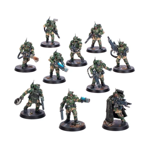 Kasrkin x10 Squad Astra Militarum Warhammer 40K New on Sprues With Bases