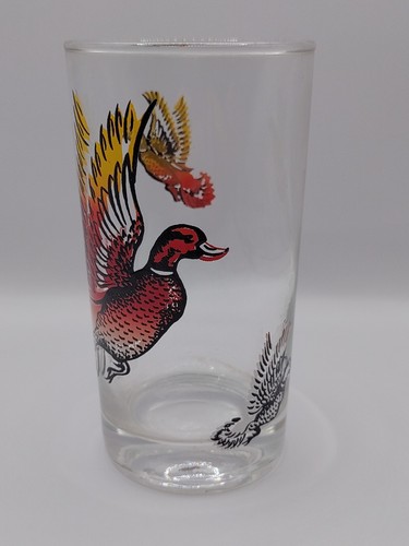 Set of 4 Vintage Hazel Atlas Wild Fowl Glasses - Picture 6 of 12