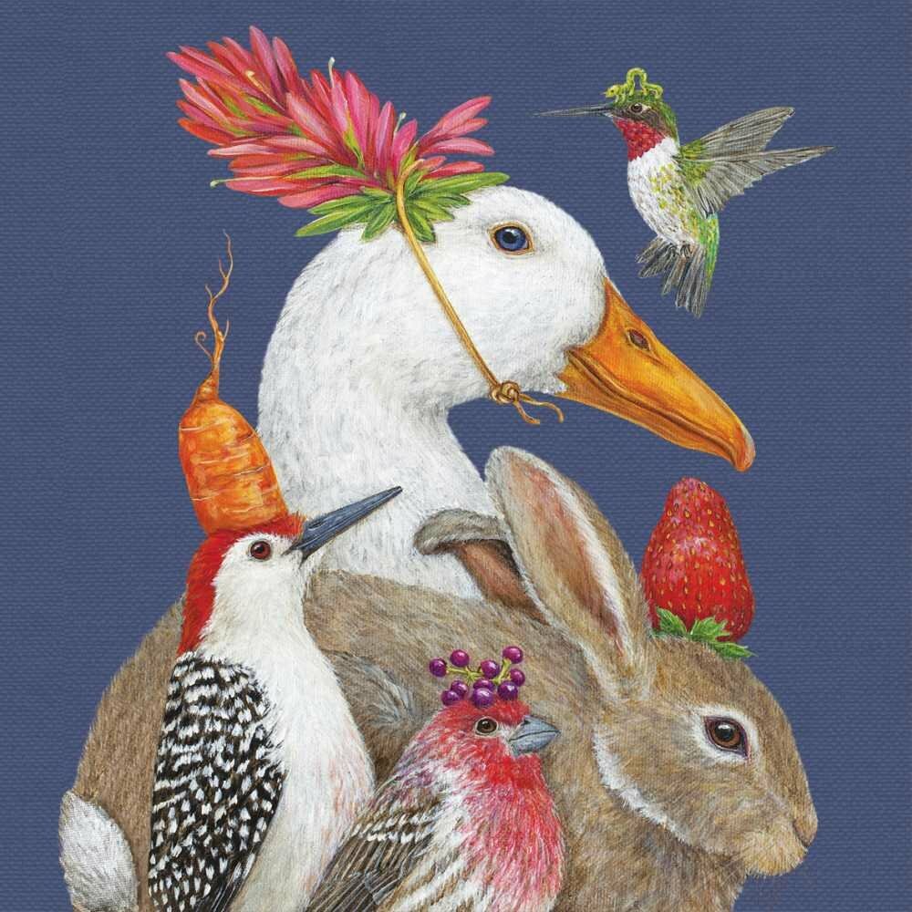 Бумажные салфетки для напитков/коктейлей Несколько хороших друзей,5х5