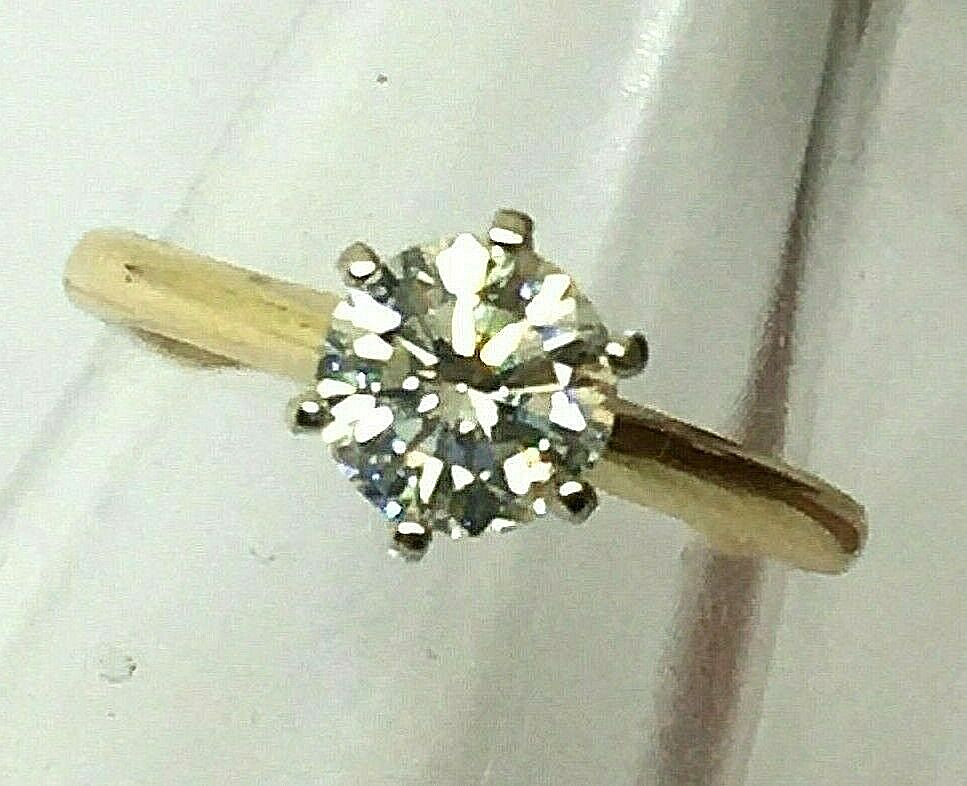 Carat Natural Diamond Solitaire Engagement Ring-No - Main Image
