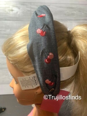Kate Spade Cherry Denim Twisted Headband New | eBay display picture 1